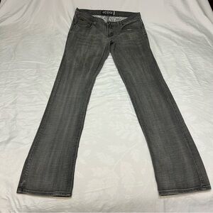 Empyre Jeans Mens 34 Gray Black Acid Wash Slim Long Stretch Denim Skater Y2K